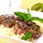 Баранина, маринованная в киви и мяте