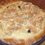 Открытый яблочный пирог с яблоками