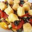Греческий салат с жареным сыром