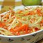 Витаминный салат из репы, моркови и яблока