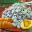 Салат из свинины с маринованными грибами