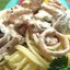Морской коктейль с макаронами