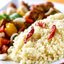 Кускус с оливками и красным перцем