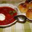 Украинский борщ с пампушками