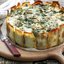 Картофельный пирог с начинкой из зелени