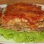 Мясная лазанья с грибным соусом