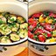 Закуска из маринованных баклажанов и перцев гриль