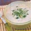 Молочный суп с йогуртом, огурцом и укропом
