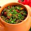 Горшочки с мясом, фасолью и грибами
