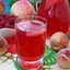 Компот из персиков, яблок и малины с мелиссой