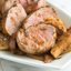 Жаркое из свинины с яблоками и луком