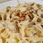 Фетучини со сливками и грецкими орехами
