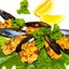 Мидии запеченные с грибами
