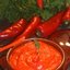 Острый соус из красного запеченого перца