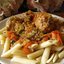 Пенне с мясными фрикадельками в овощном соусе