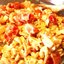 Салат с морепродуктами и овощами