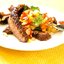 Говяжий стейк со свежим кукурузным салатом