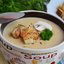Сливочный суп-пюре с сыром с грибами