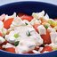 Помидоры с соусом из редьки