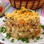 Салат с копчёным кальмаром, кукурузой и сыром