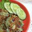Котлеты с капустой кабачком и салями