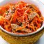 Салат из моркови со свининой