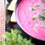 Свекольно-яблочный борщ со сметаной и фетой