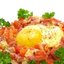 Яичница с помидорами и ветчиной