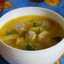 Суп с мясными фрикадельками, лапшой и грибами