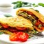 Омлет с курицей и помидорами