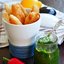 Рыбные палочки из трески с соусом из кинзы по-сухумски