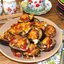 Баклажаны, запеченные с помидорами и грибами