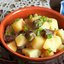 Рагу из куриных сердечек с картошкой