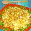 Плов из круглого риса на свинине с чесноком