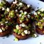 Сладкий картофель с орехами и сыром