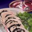 Куриный рулет с солеными грибами