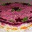 Слоеный салат Мой генерал с курицей