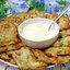 Кабачковые оладьи с сосисками