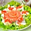 Салат с красной рыбой и икрой