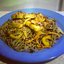 Лапша соба с овощами и сыром тофу под соусом терияки