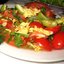 Легкий овощной салат с рукколой и пекинской капустой