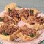 Рис с мясом в сырной тарелочке