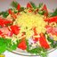 Салат с помидорами и сыром