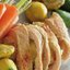 Рулетики из индейки с яблоками и молодыми овощами
