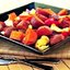 Красный картофель с перцем и сыром