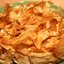 Рваный пирог из фило с персиками