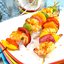 Овощные шашлыки с креветками