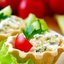 Тарталетки с сырной начинкой