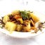 Запеченный картофель с сушеными грибами
