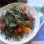 Салат с руколой и помидорами
